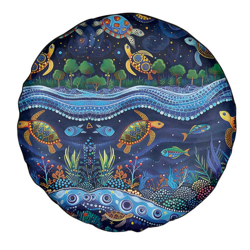Australian Landscapes Spare Tire Cover Aboriginal Dreamtime Story