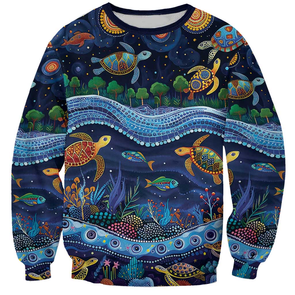 Australian Landscapes Sweatshirt Aboriginal Dreamtime Story