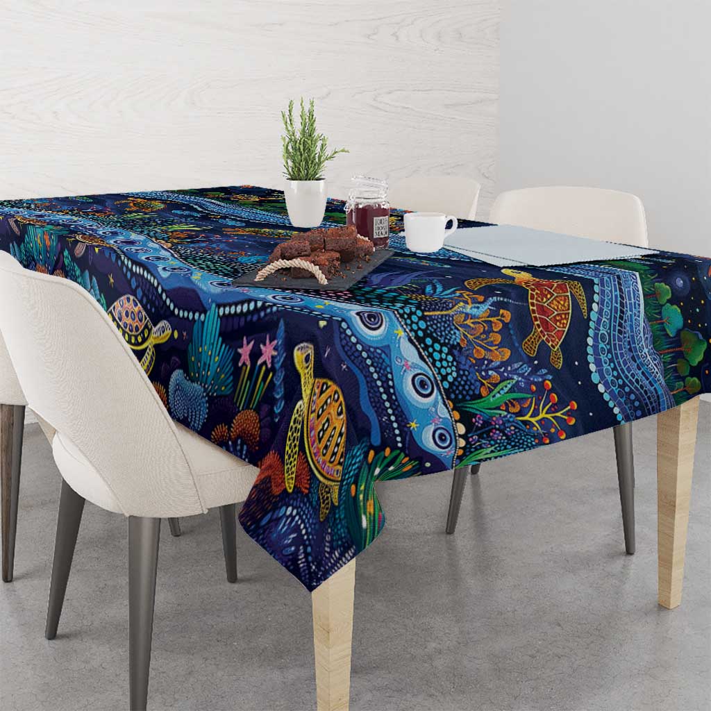 Australian Landscapes Tablecloth Aboriginal Dreamtime Story