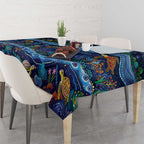 Australian Landscapes Tablecloth Aboriginal Dreamtime Story