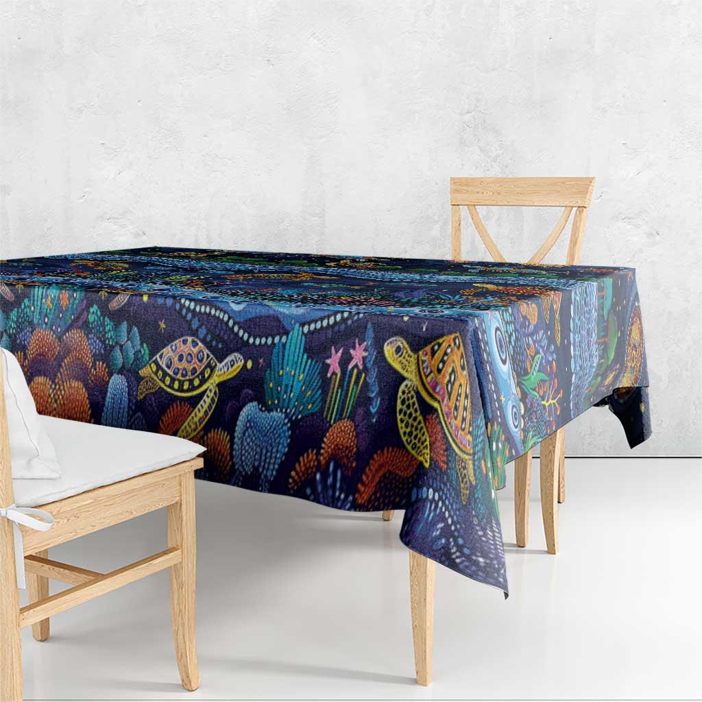 Australian Landscapes Tablecloth Aboriginal Dreamtime Story