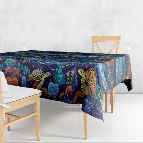 Australian Landscapes Tablecloth Aboriginal Dreamtime Story