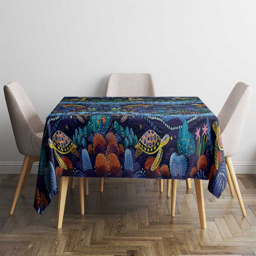 Australian Landscapes Tablecloth Aboriginal Dreamtime Story