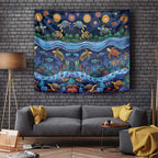 Australian Landscapes Tapestry Aboriginal Dreamtime Story