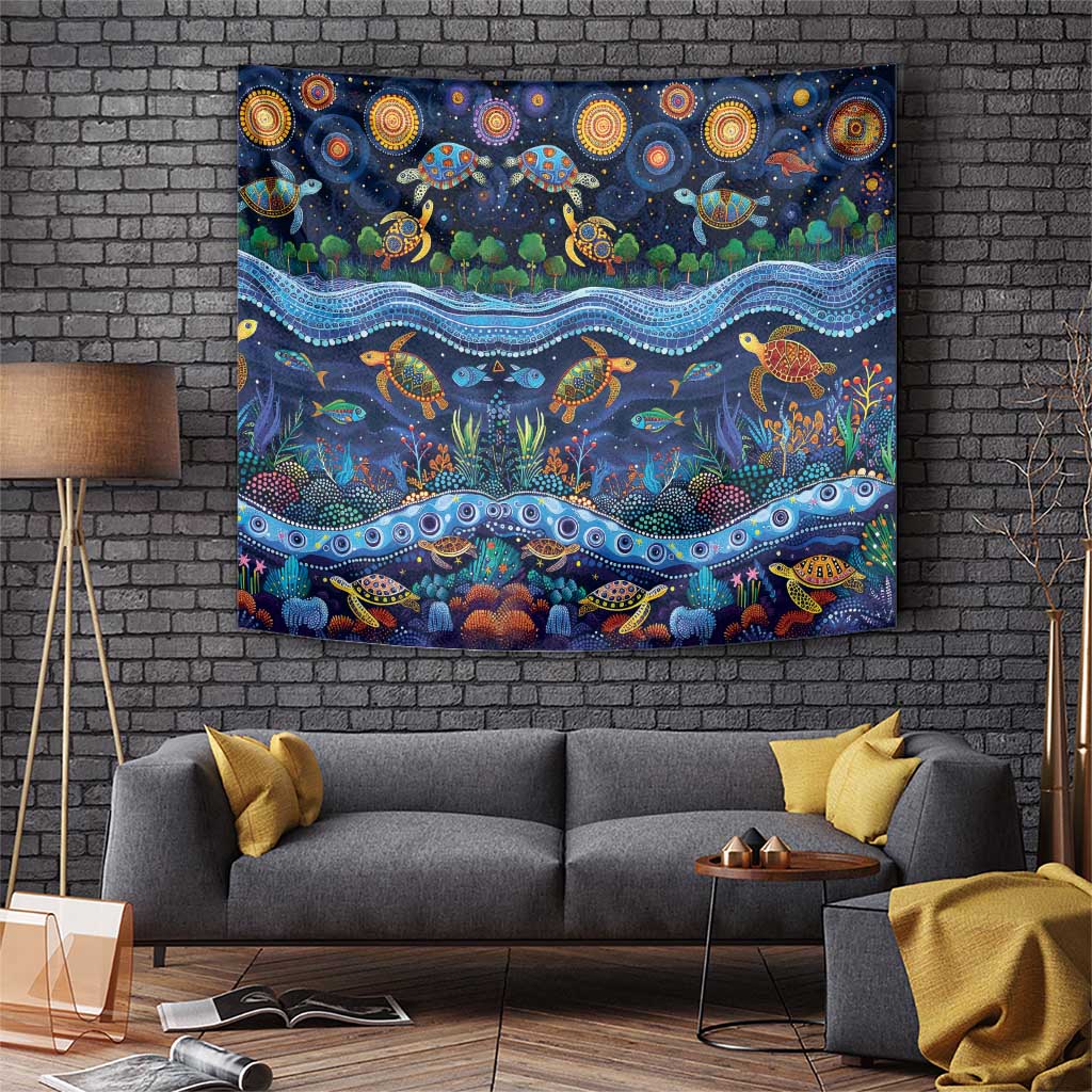 Australian Landscapes Tapestry Aboriginal Dreamtime Story