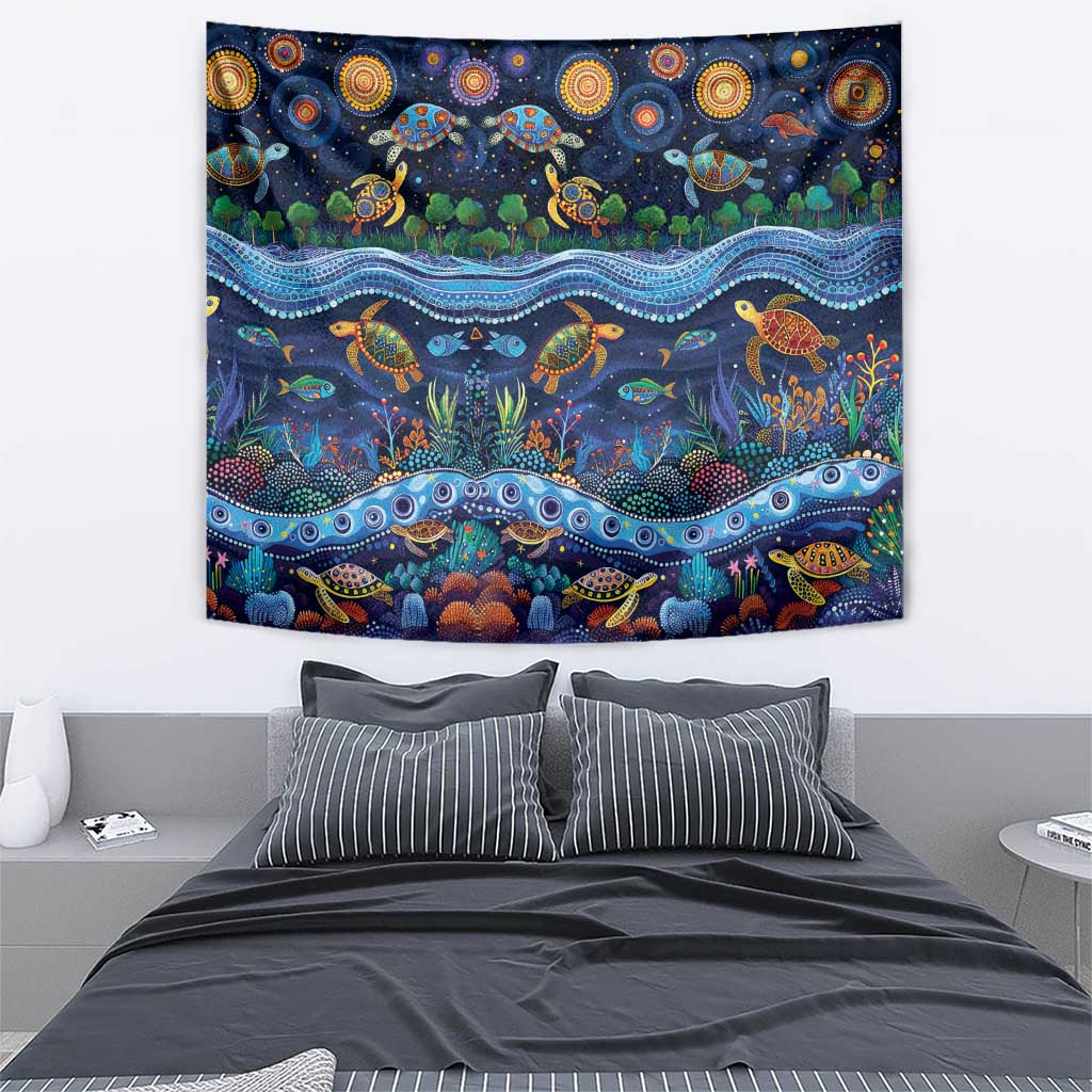 Australian Landscapes Tapestry Aboriginal Dreamtime Story