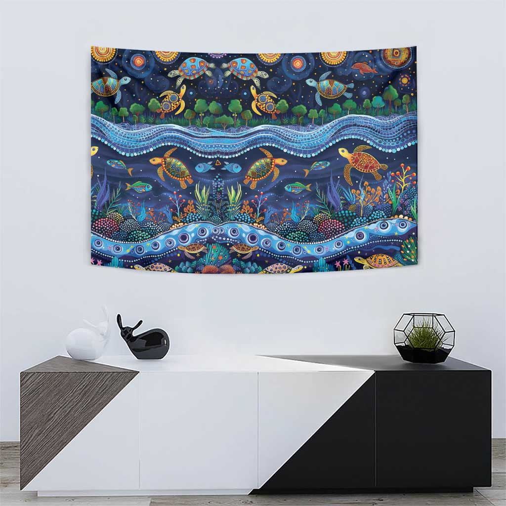 Australian Landscapes Tapestry Aboriginal Dreamtime Story