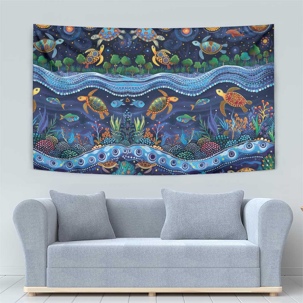 Australian Landscapes Tapestry Aboriginal Dreamtime Story