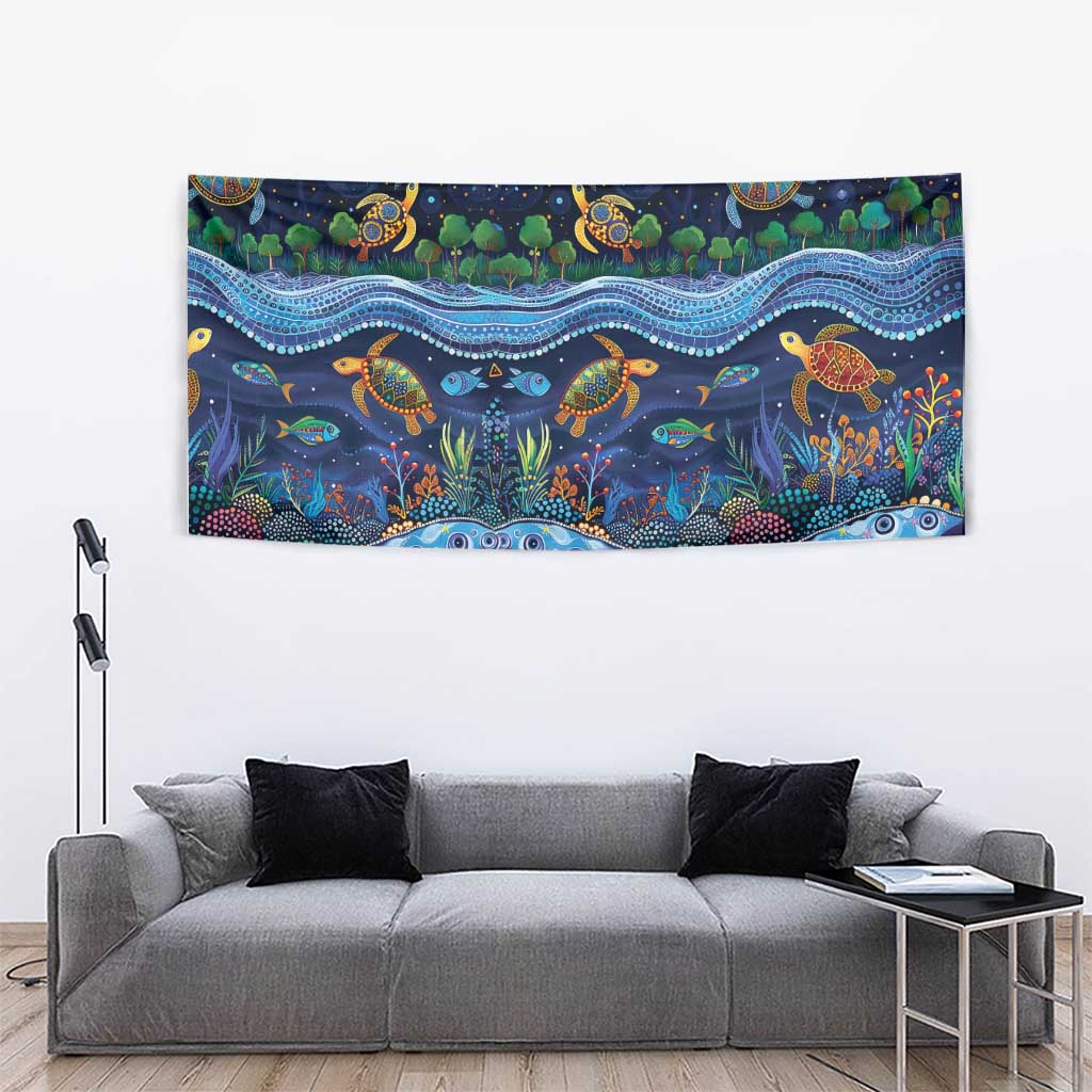 Australian Landscapes Tapestry Aboriginal Dreamtime Story