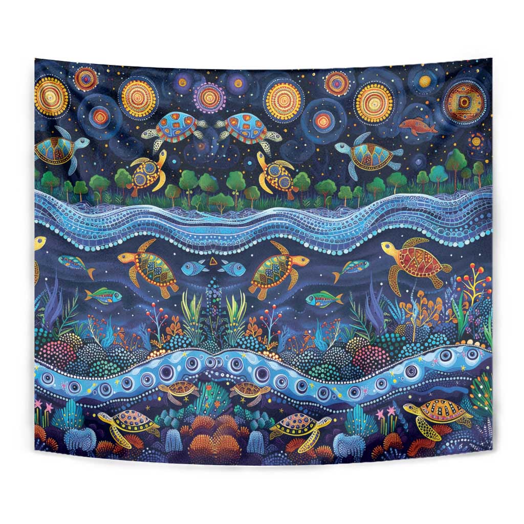 Australian Landscapes Tapestry Aboriginal Dreamtime Story