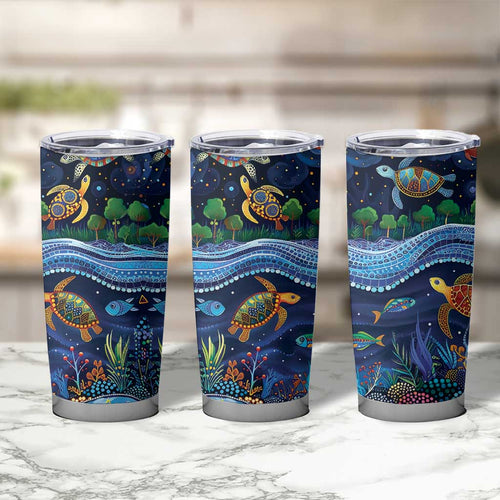 Australian Landscapes Tumbler Cup Aboriginal Dreamtime Story