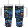 Australian Landscapes Tumbler With Handle Aboriginal Dreamtime Story