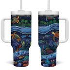 Australian Landscapes Tumbler With Handle Aboriginal Dreamtime Story