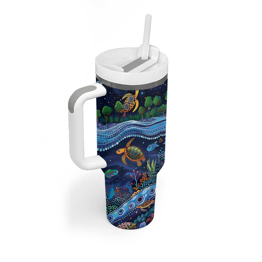 Australian Landscapes Tumbler With Handle Aboriginal Dreamtime Story