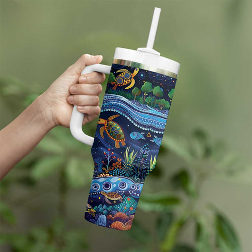 Australian Landscapes Tumbler With Handle Aboriginal Dreamtime Story