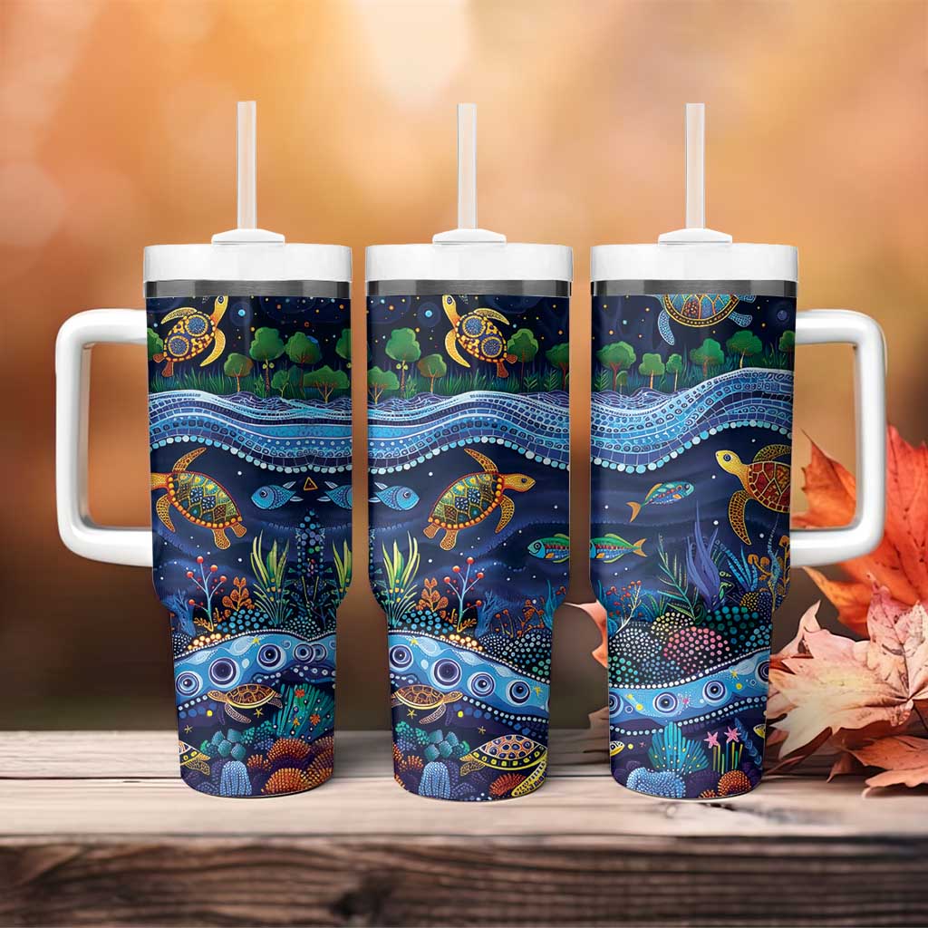 Australian Landscapes Tumbler With Handle Aboriginal Dreamtime Story