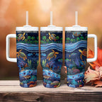 Australian Landscapes Tumbler With Handle Aboriginal Dreamtime Story