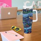 Australian Landscapes Tumbler With Handle Aboriginal Dreamtime Story