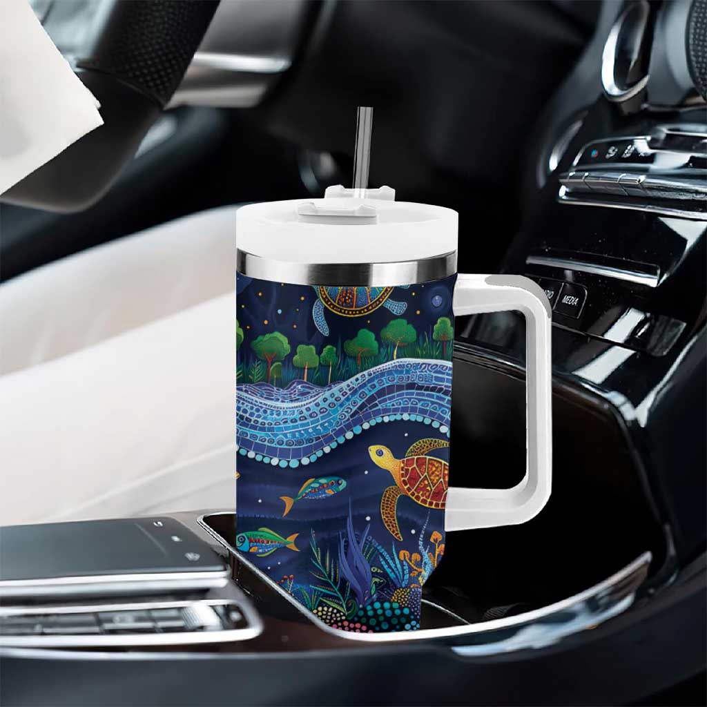 Australian Landscapes Tumbler With Handle Aboriginal Dreamtime Story