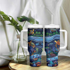 Australian Landscapes Tumbler With Handle Aboriginal Dreamtime Story