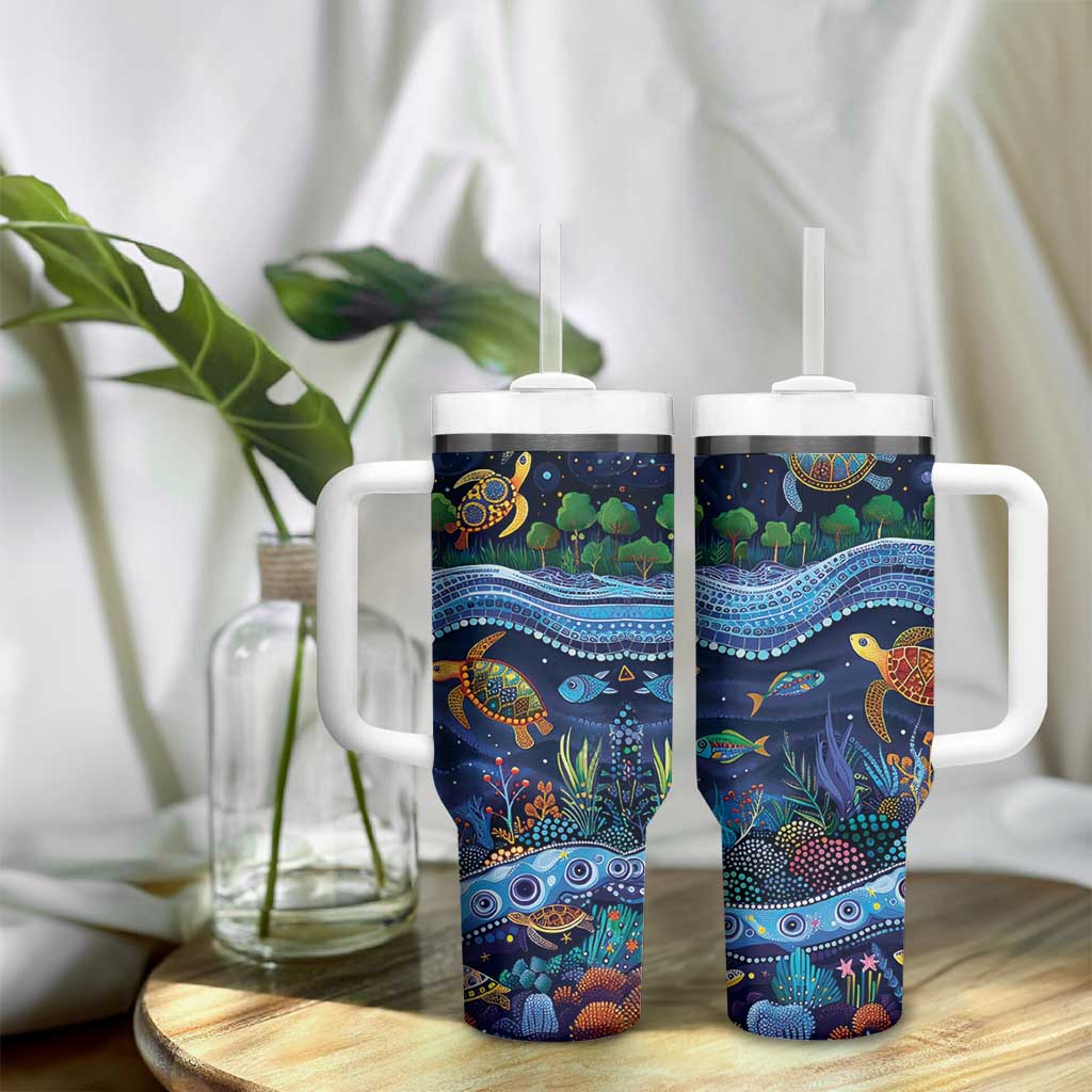Australian Landscapes Tumbler With Handle Aboriginal Dreamtime Story