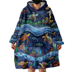 Australian Landscapes Wearable Blanket Hoodie Aboriginal Dreamtime Story