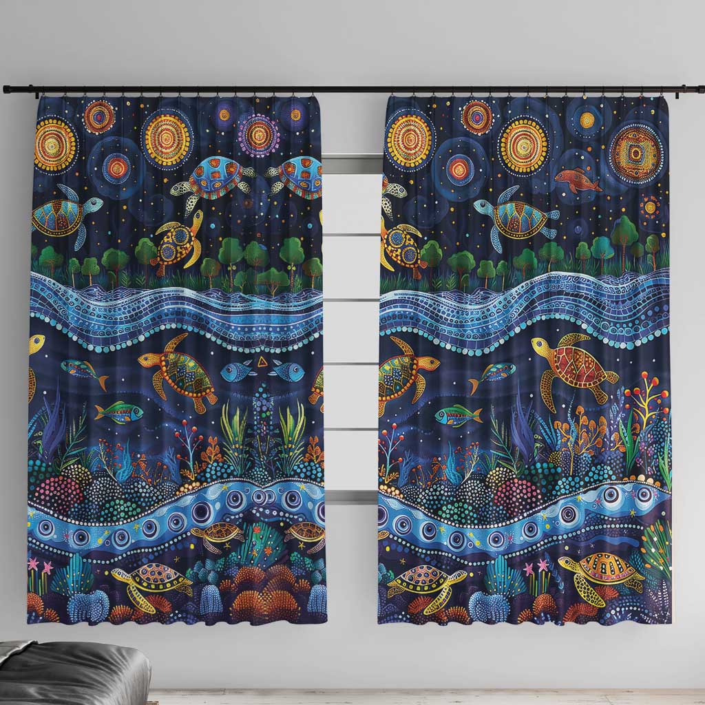 Australian Landscapes Window Curtain Aboriginal Dreamtime Story