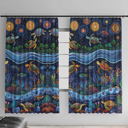 Australian Landscapes Window Curtain Aboriginal Dreamtime Story