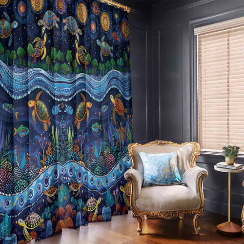 Australian Landscapes Window Curtain Aboriginal Dreamtime Story