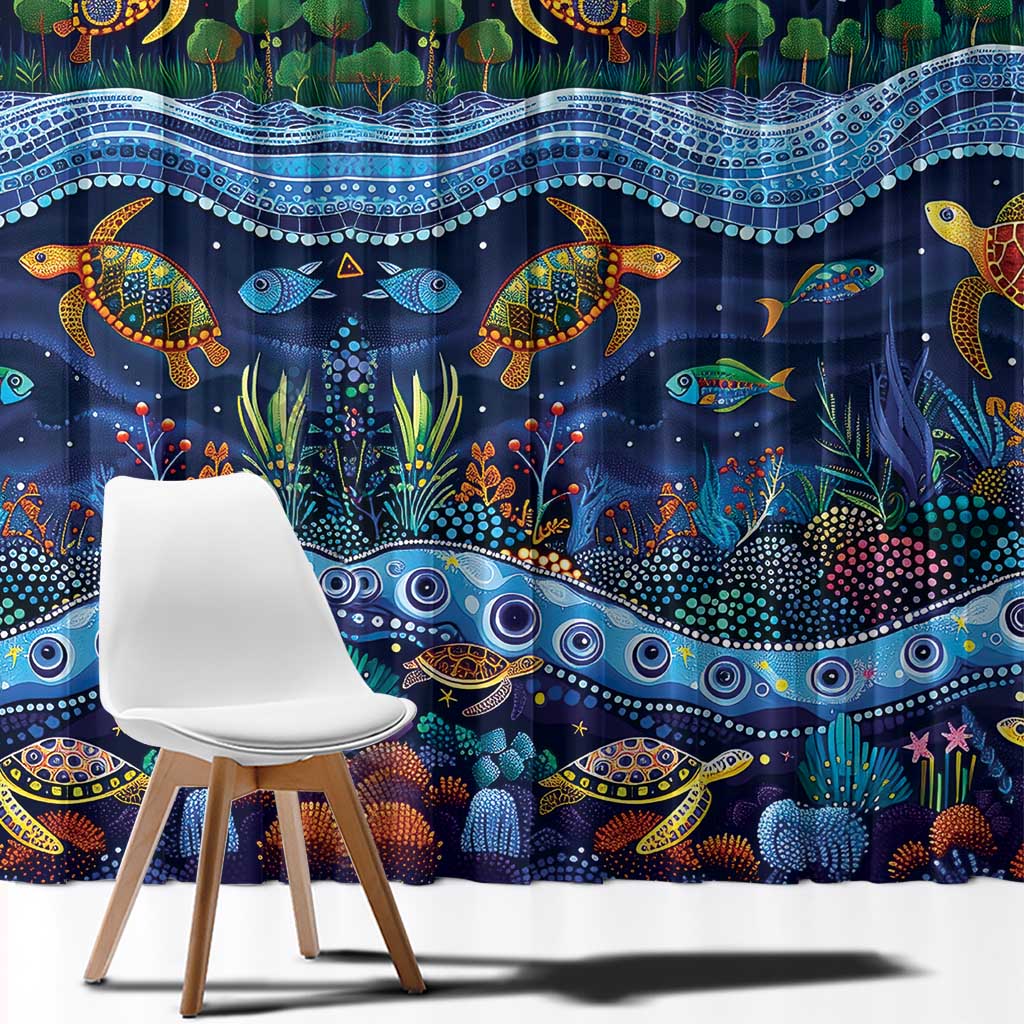 Australian Landscapes Window Curtain Aboriginal Dreamtime Story