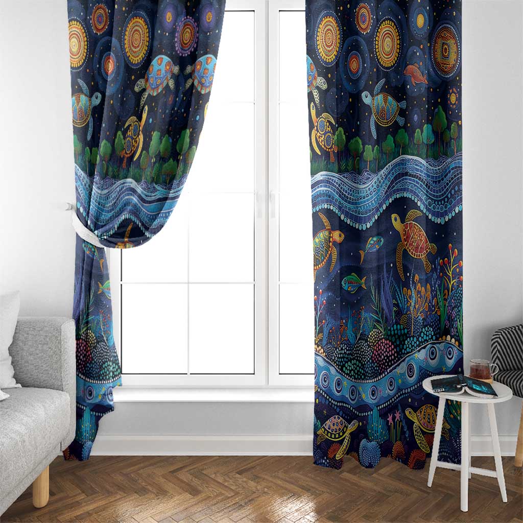 Australian Landscapes Window Curtain Aboriginal Dreamtime Story