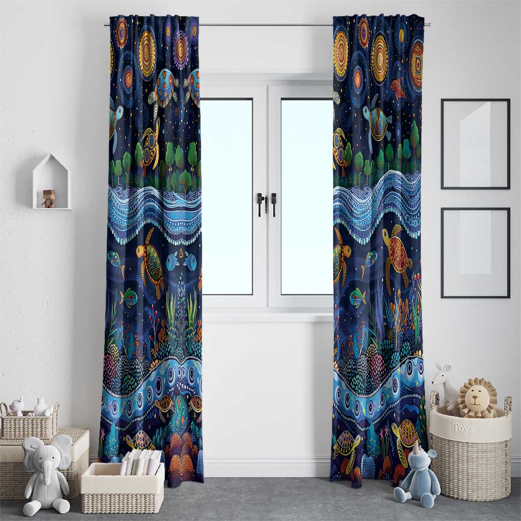 Australian Landscapes Window Curtain Aboriginal Dreamtime Story