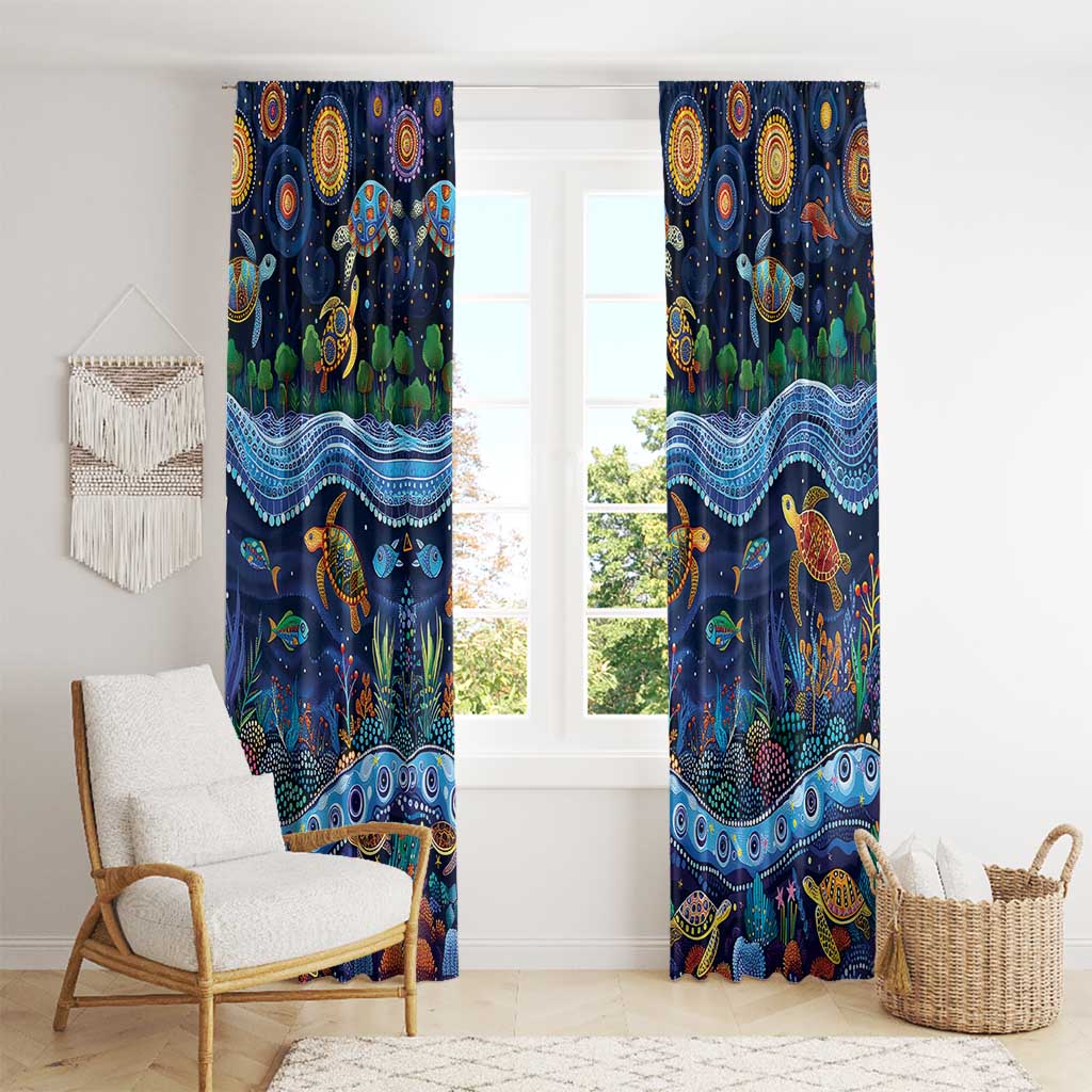 Australian Landscapes Window Curtain Aboriginal Dreamtime Story
