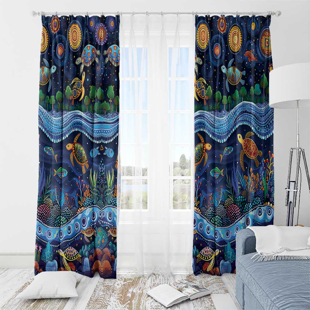 Australian Landscapes Window Curtain Aboriginal Dreamtime Story