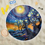 Australian Night Sky Landscape Beach Blanket Aboriginal Dreamtime Story