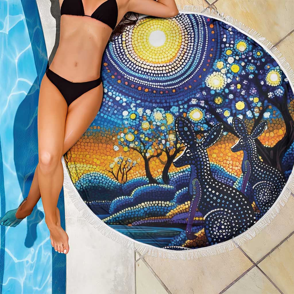 Australian Night Sky Landscape Beach Blanket Aboriginal Dreamtime Story
