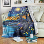 Australian Night Sky Landscape Blanket Aboriginal Dreamtime Story