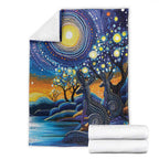 Australian Night Sky Landscape Blanket Aboriginal Dreamtime Story