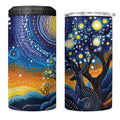 Australian Night Sky Landscape 4 in 1 Can Cooler Tumbler Aboriginal Dreamtime Story