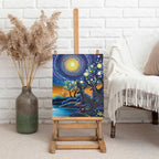 Australian Night Sky Landscape Canvas Wall Art Aboriginal Dreamtime Story
