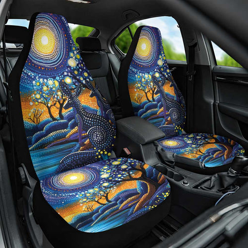 Australian Night Sky Landscape Car Seat Cover Aboriginal Dreamtime Story