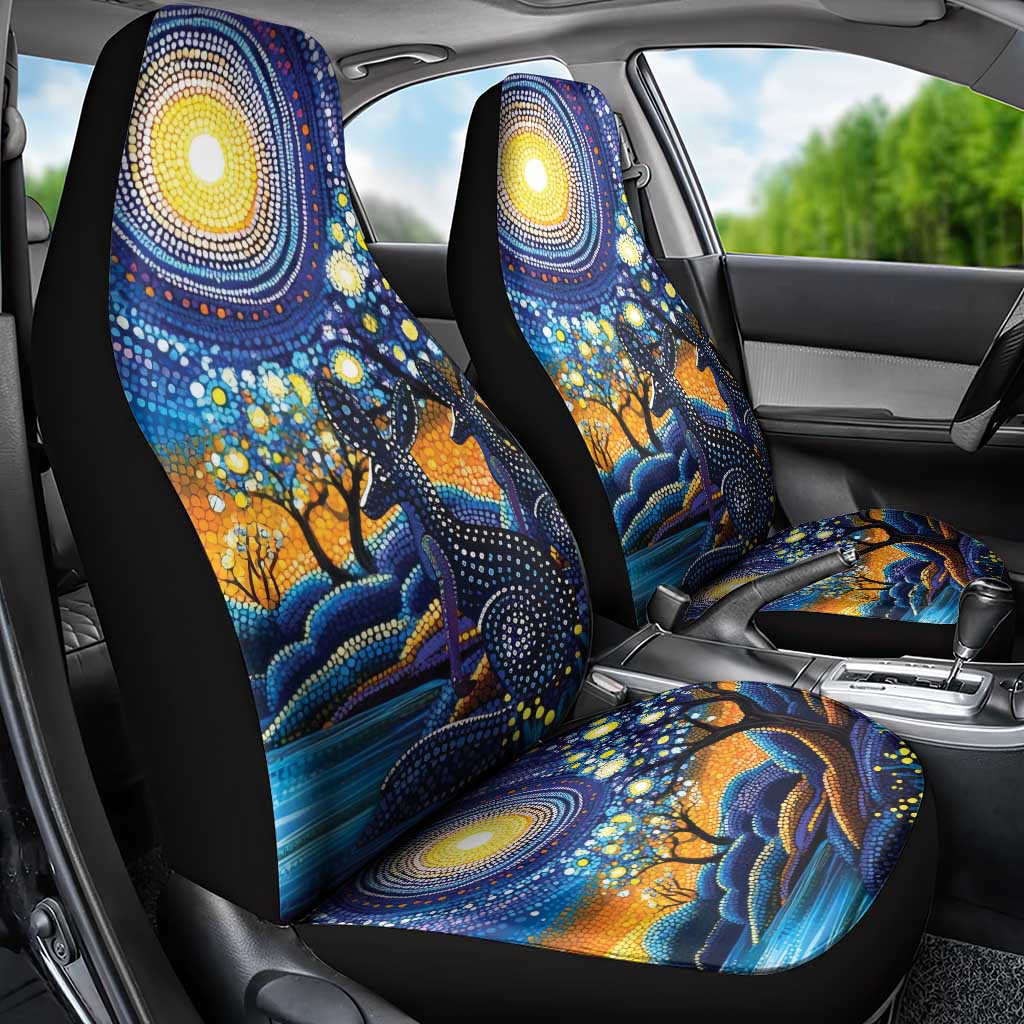 Australian Night Sky Landscape Car Seat Cover Aboriginal Dreamtime Story