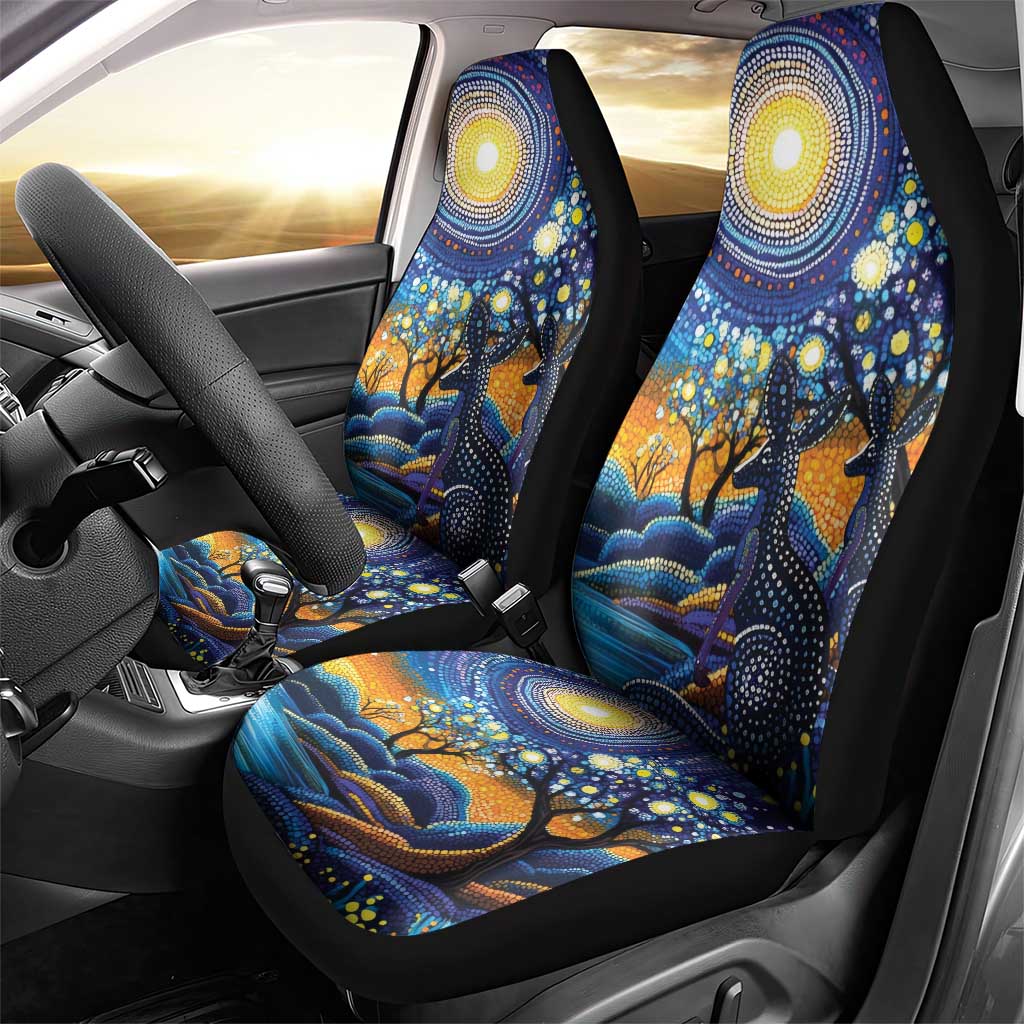 Australian Night Sky Landscape Car Seat Cover Aboriginal Dreamtime Story