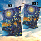 Australian Night Sky Landscape Garden Flag Aboriginal Dreamtime Story