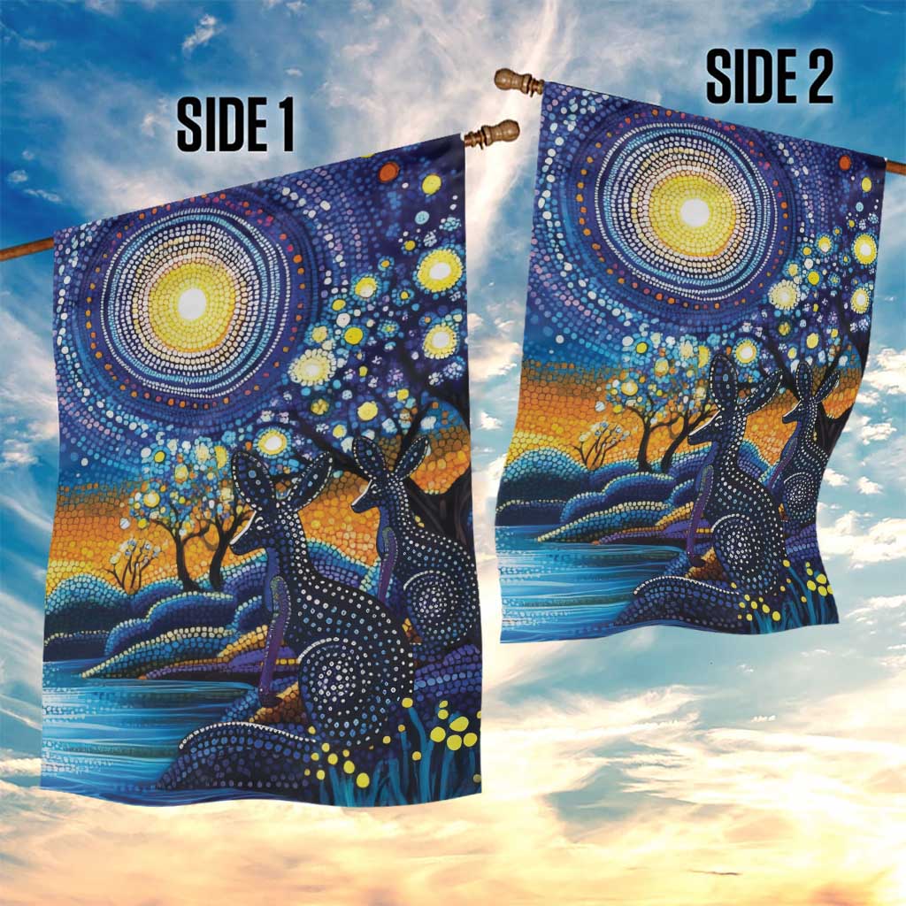 Australian Night Sky Landscape Garden Flag Aboriginal Dreamtime Story
