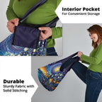 Australian Night Sky Landscape Grocery Bag Aboriginal Dreamtime Story