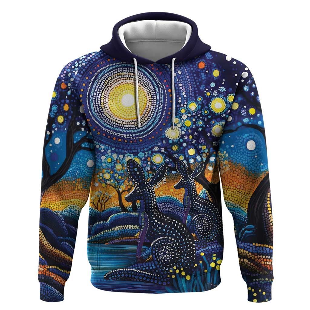 Australian Night Sky Landscape Hoodie Aboriginal Dreamtime Story