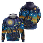 Australian Night Sky Landscape Hoodie Aboriginal Dreamtime Story