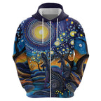 Australian Night Sky Landscape Hoodie Aboriginal Dreamtime Story