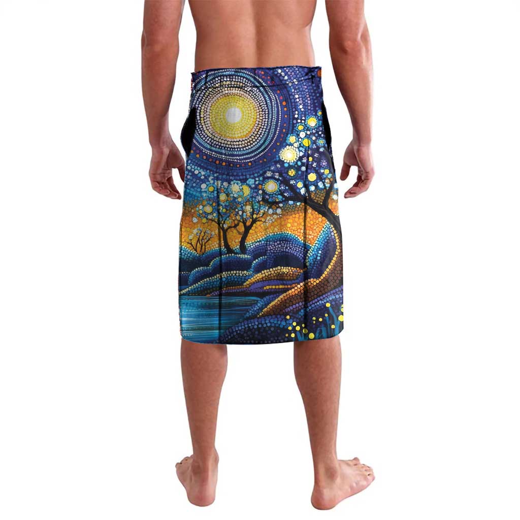 Australian Night Sky Landscape Lavalava Aboriginal Dreamtime Story